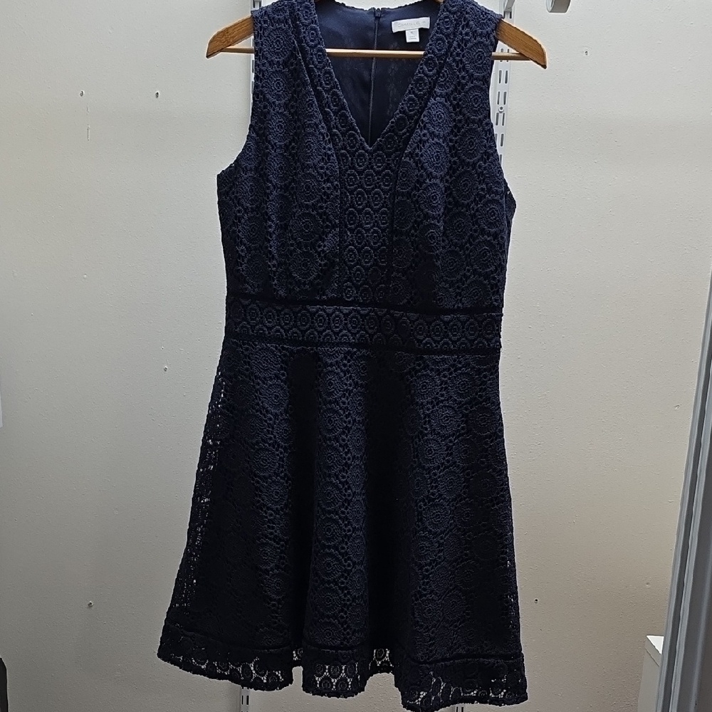 Charter Club Blue Sleeveless V-Neck A-Line Mini Dress